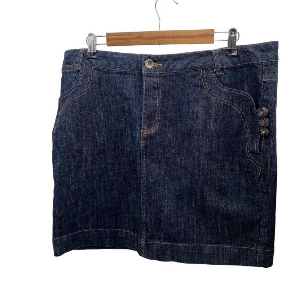 Boom Boom Jeans 2X Denim Skirt